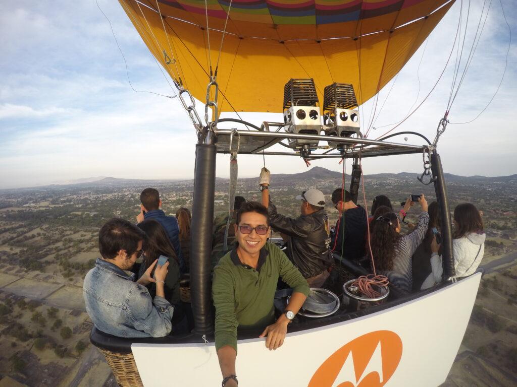 Viajar en Globo Aerostático en Teotihuacan