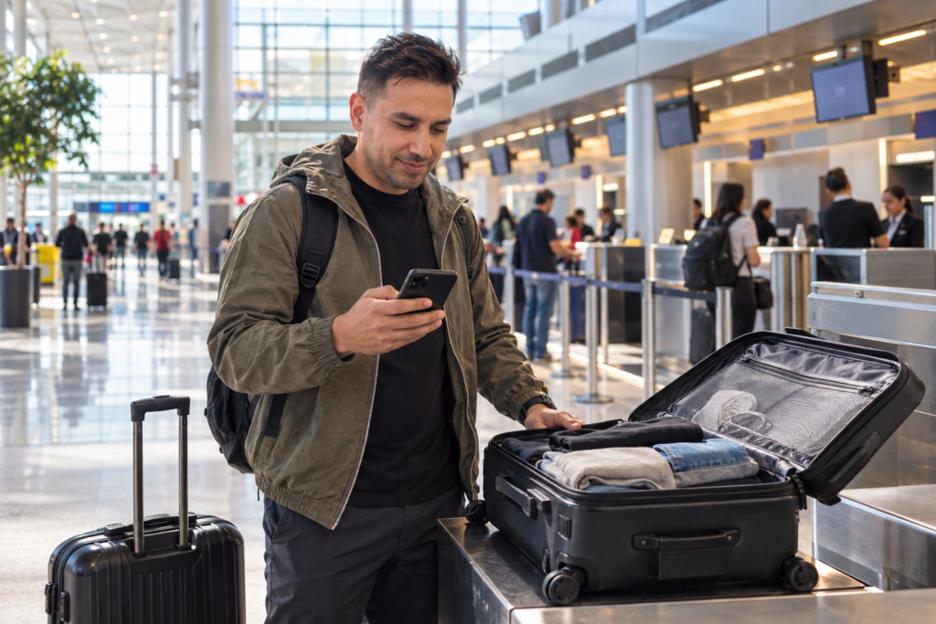 2. Agrega equipaje adicional antes de llegar al aeropuerto 🧳