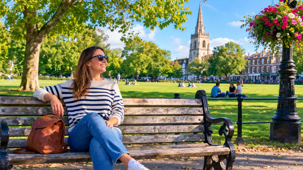 1. Richmond Green y la banca de Ted en la ruta de locaciones de Ted Lasso en Londres 🌳